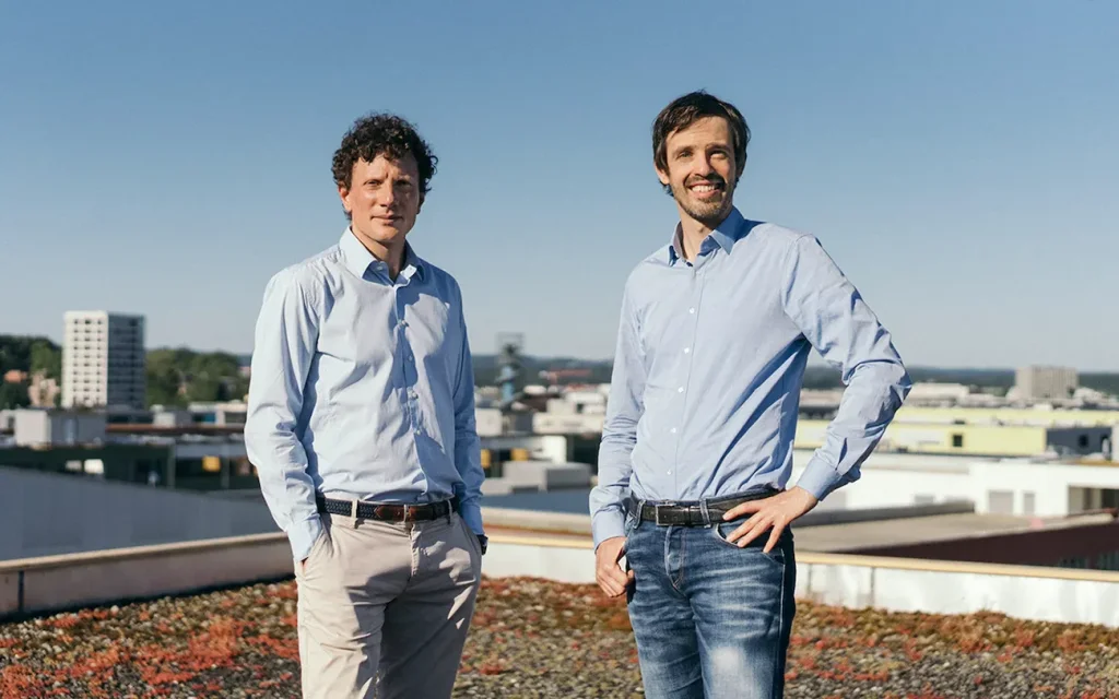 Jan and Christoph on Climeworks' HQ rooftop